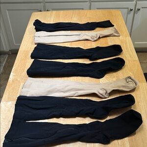 Men’s Black and Tan Zippered Compression Socks